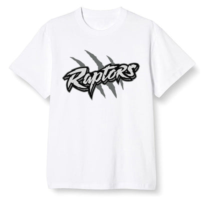 Pop Colour AJ1 Retro High OG Shadow 2.0 - Raptors - White Men T-shirt