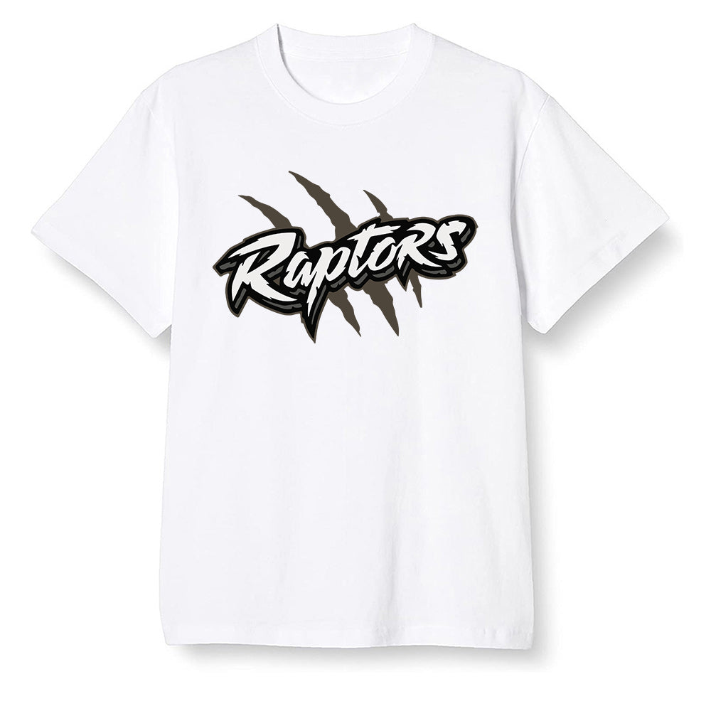 Pop Colour AJ1 Retro High Dark Mocha - Raptors - White Men T-shirt