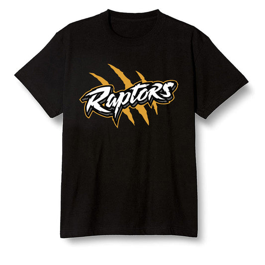 Pop Colour AJ1 Retro High OG Yellow Ochre - Raptors - Black Men T-shirt
