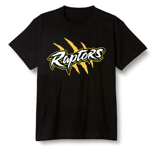 Pop Colour AJ1 Retro High OG Volt Gold - Raptors - Black Men T-shirt