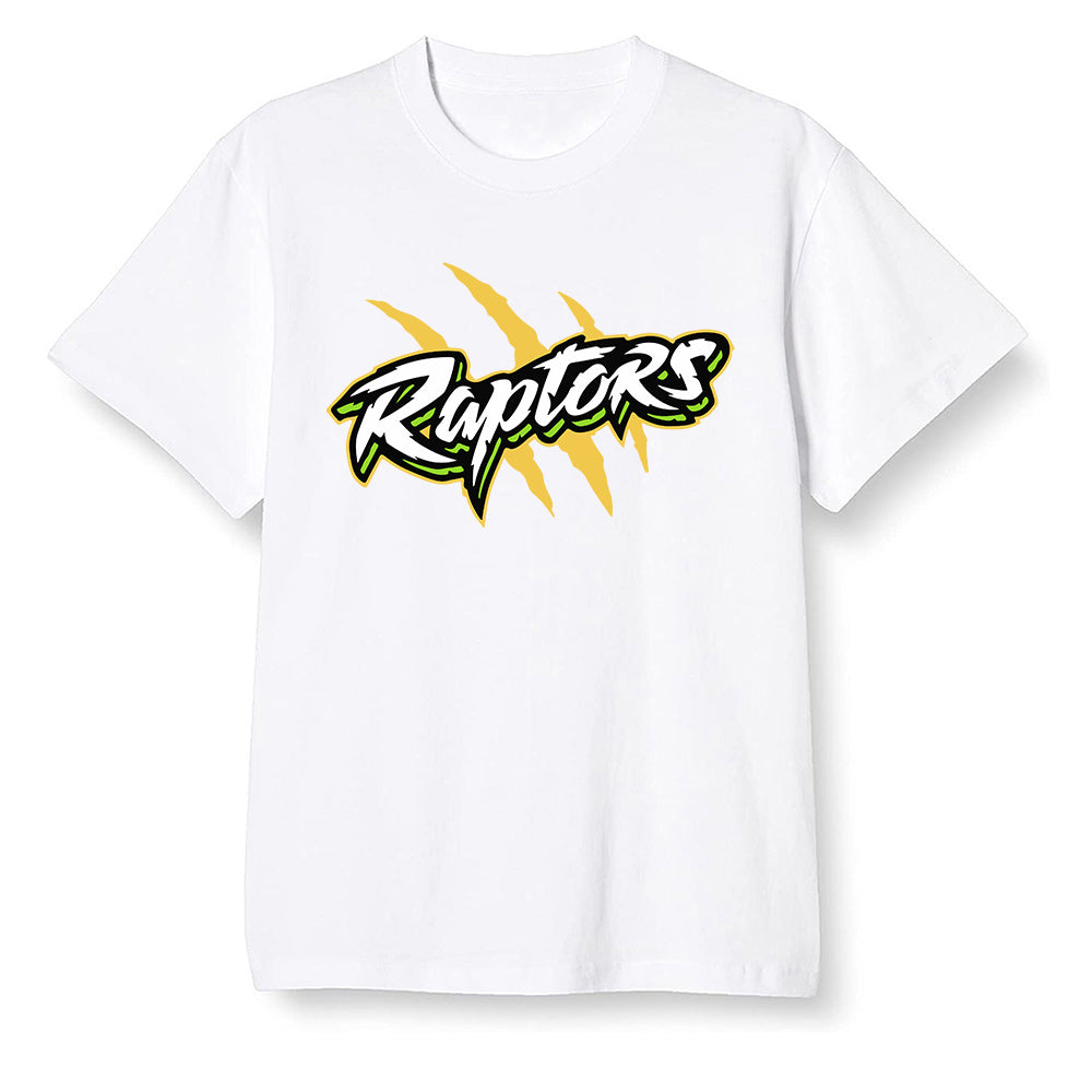 Pop Colour AJ1 Retro High OG Volt Gold - Raptors - White Men T-shirt
