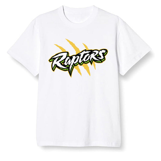 Pop Colour AJ1 Retro High OG Volt Gold - Raptors - White Men T-shirt