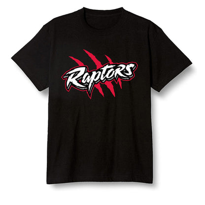 Pop Colour AJ1 Retro High OG Light Smoke Grey - Raptors - Black Men T-shirt