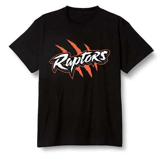 Pop Colour AJ1 Retro High OG Electro Orange - Raptors - Black Men T-shirt