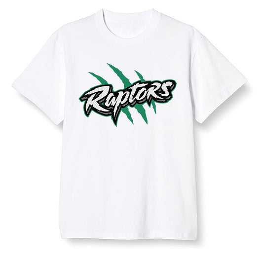 Pop Colour AJ1 Retro High OG Pine Green J10443 - Raptors - White Men T-shirt