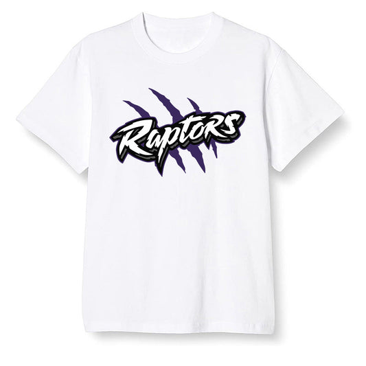 Pop Colour AJ1 Retro High OG Court Purple - Raptors - White Men T-shirt
