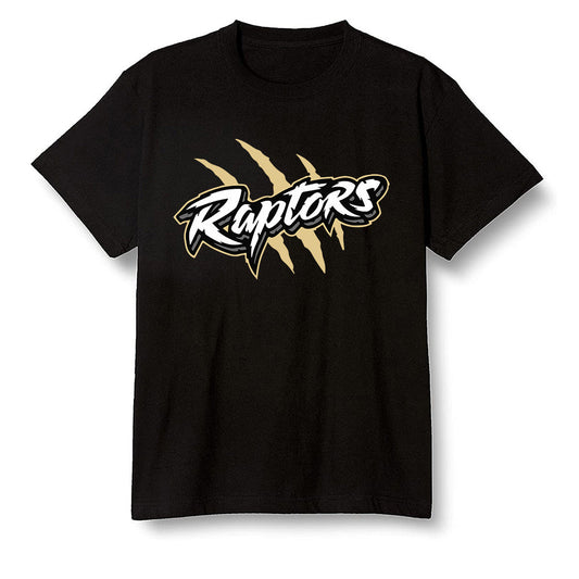 Pop Colour AJ1 Retro High OG NRG Gold TOE - Raptors - Black Men T-shirt