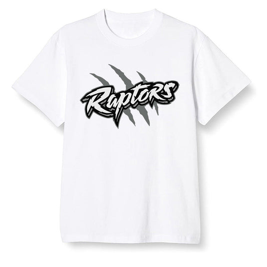 Pop Colour AJ1 High OG Silver TOE - Raptors - White Men T-shirt