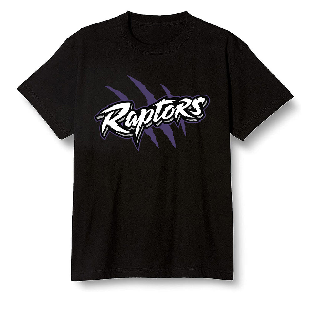 Pop Colour AJ1 High OG Court Purple - Raptors - Black Men T-shirt