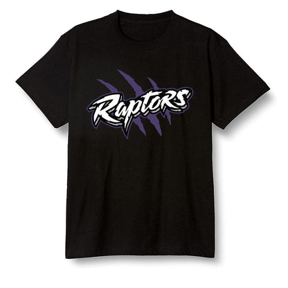 Pop Colour AJ1 High OG Court Purple - Raptors - Black Men T-shirt