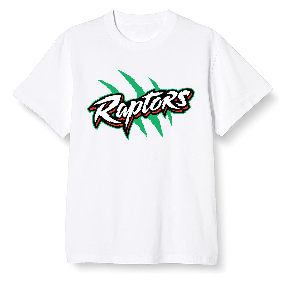 Pop Colour AJ1 High OG Lucky Green - Raptors - White Men T-shirt