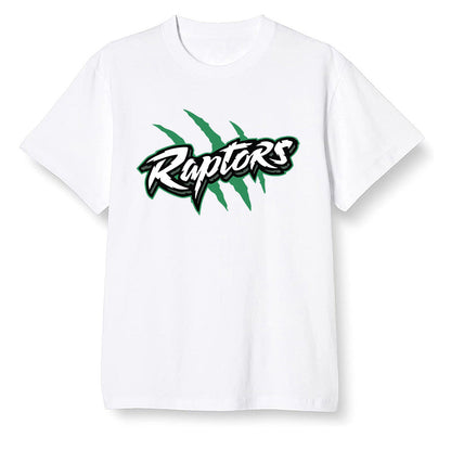 Pop Colour AJ13 Retro 'Lucky Green' - Raptors - White Men T-shirt