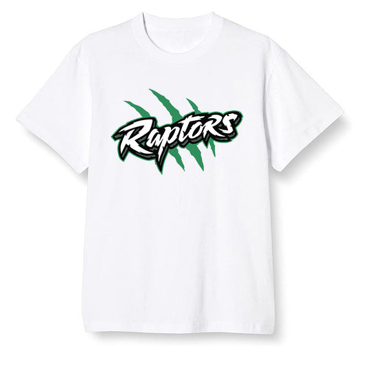 Pop Colour AJ13 Retro 'Lucky Green' - Raptors - White Men T-shirt