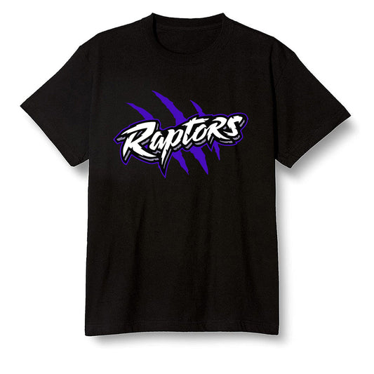 Pop Colour AJ13 Retro Court Purple - Raptors - Black Men T-shirt