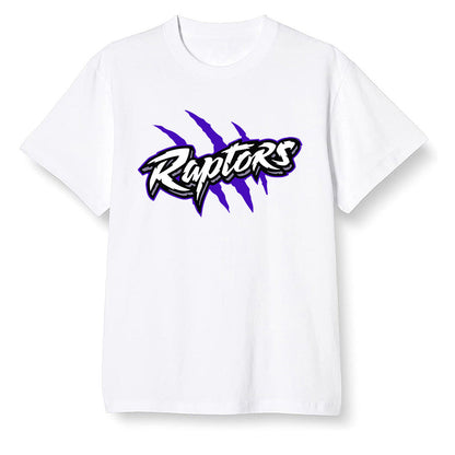 Pop Colour AJ13 Retro Court Purple - Raptors - White Men T-shirt