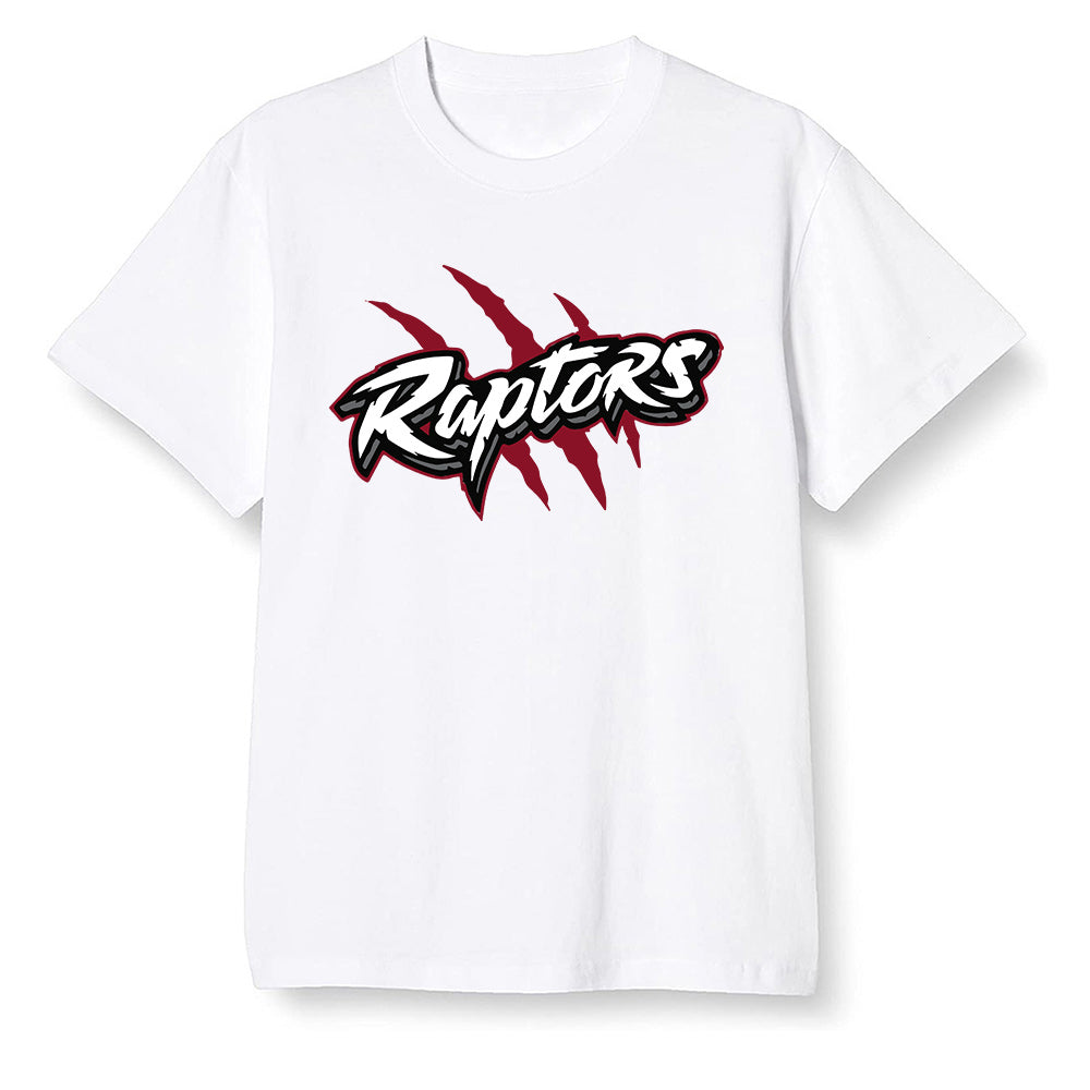 Pop Colour AJ13 Retro Gym Red Flint Grey - Raptors - White Men T-shirt