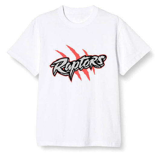 Pop Colour AJ6 Retro Tinker Hatfield - Raptors - White Men T-shirt