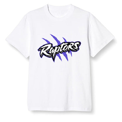 Pop Colour AJ6 Retro Ltr Flint - Raptors - White Men T-shirt