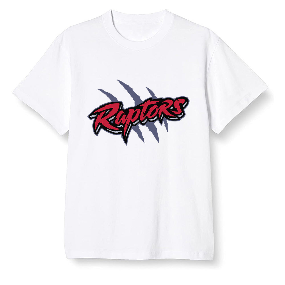 Pop Colour AJ6 Retro 'Doernbecher' 2019 Midnight Navy/White-Varsity Red-Metallic Gold - Raptors - White Men T-shirt