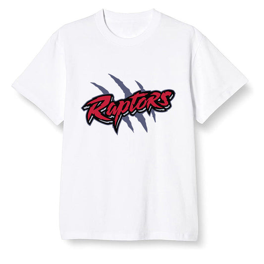 Pop Colour AJ6 Retro 'Doernbecher' 2019 Midnight Navy/White-Varsity Red-Metallic Gold - Raptors - White Men T-shirt