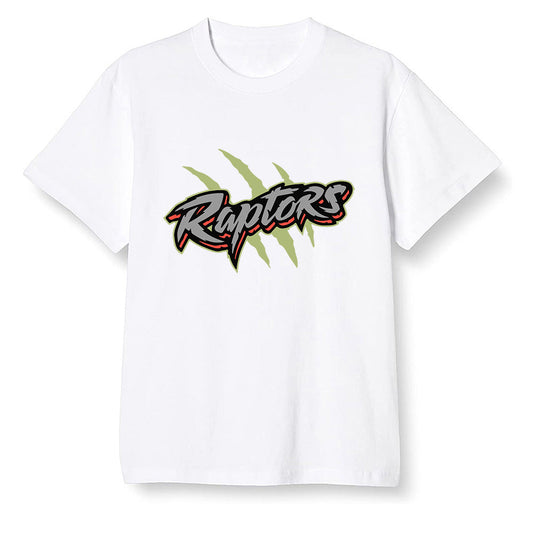 Pop Colour AJ6 Retro SP Travis Scott - Medium Olive - Raptors - White Men T-shirt