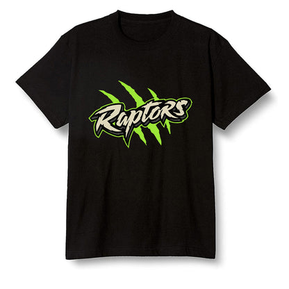 Pop Colour AJ6 Retro Electric Green - Raptors - Black Men T-shirt