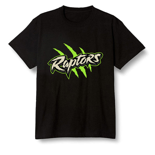 Pop Colour AJ6 Retro Electric Green - Raptors - Black Men T-shirt