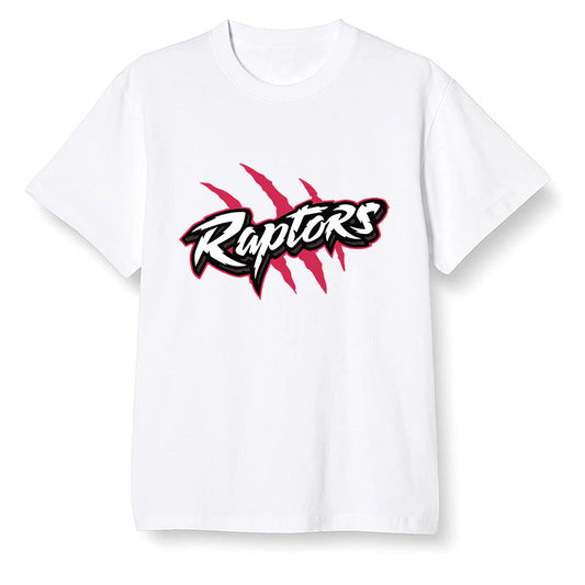 Pop Colour AJ6 Retro Carmine - Raptors - White Men T-shirt