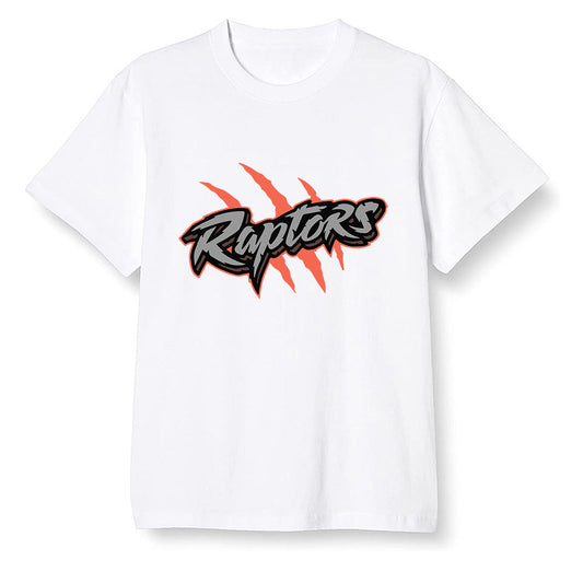 Pop Colour AJ6 Retro Psg Iron Grey Infrared - Raptors - White Men T-shirt