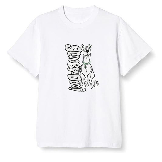 Pop Colour AJ1 Low Retro 'White' White/White-Metallic Silver - Scooby Doo! - White Men T-shirt