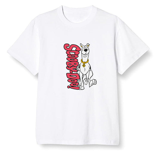 Pop Colour AJ1 Retro High OG Light Fusion Red - Scooby Doo! - White Men T-shirt
