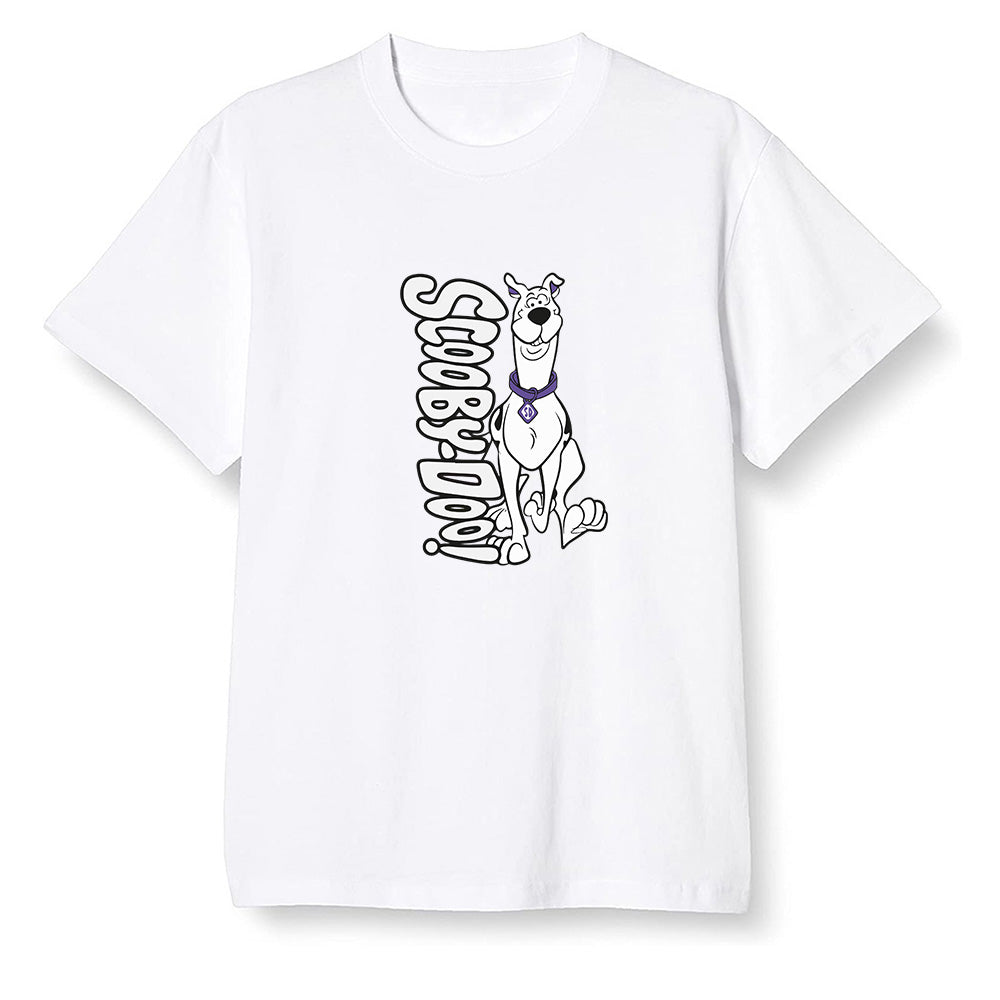 Pop Colour AJ1 High OG Court Purple - Scooby Doo! - White Men T-shirt