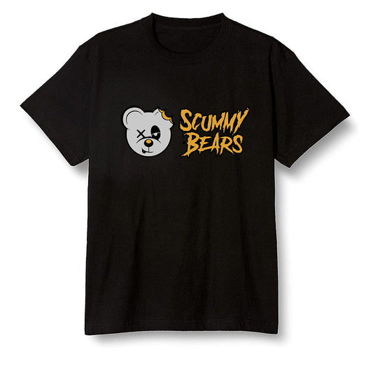 Pop Colour AJ1 Retro High OGetallic Gold - Scummy Bears  - Black Men T-shirt