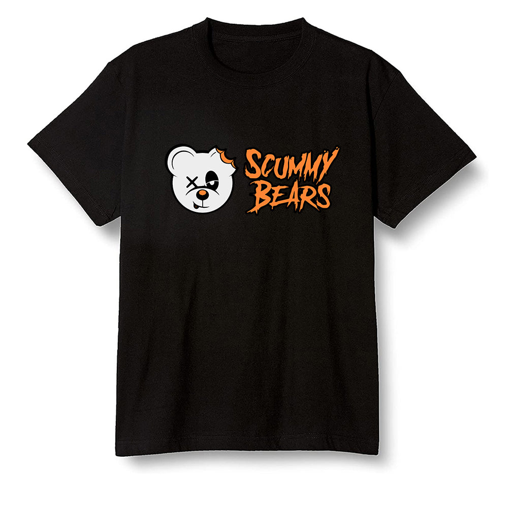Pop Colour AJ1 Retro High OG Electro Orange - Scummy Bears  - Black Men T-shirt