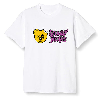 Pop Colour AJ1 Retro High OG Brotherhood - Scummy Bears  - White Men T-shirt