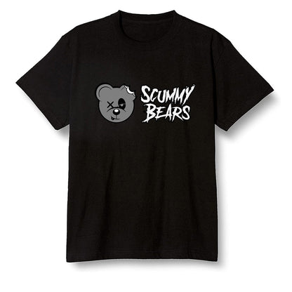Pop Colour AJ1 High OG Silver TOE - Scummy Bears  - Black Men T-shirt