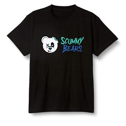 Pop Colour AJ1 High OG TIE DYE - Scummy Bears  - Black Men T-shirt