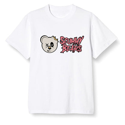 Pop Colour AJ13 Retro CNY - Scummy Bears - White Men T-shirt