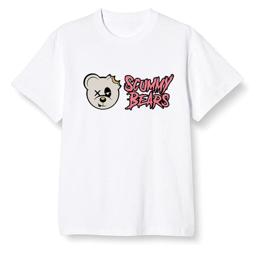 Pop Colour AJ13 Retro CNY - Scummy Bears - White Men T-shirt