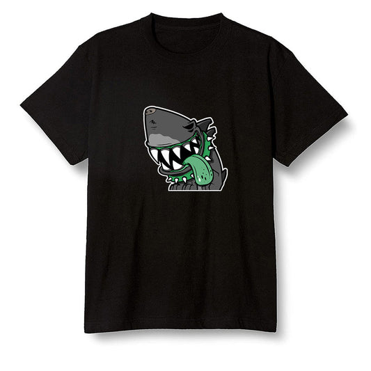 Pop Colour AJ1 Retro High OG Pine Green J10456 - Shark dog - Black Men T-shirt