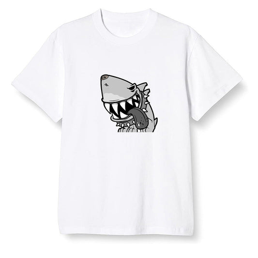 Pop Colour AJ1 Retro High OG Shadow 2.0 - Shark dog - White Men T-shirt