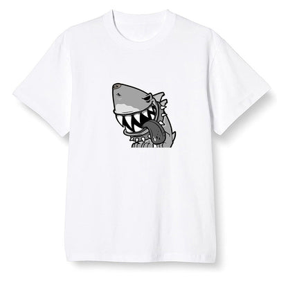 Pop Colour AJ1 Retro High OG Rebellionaire - Shark dog - White Men T-shirt