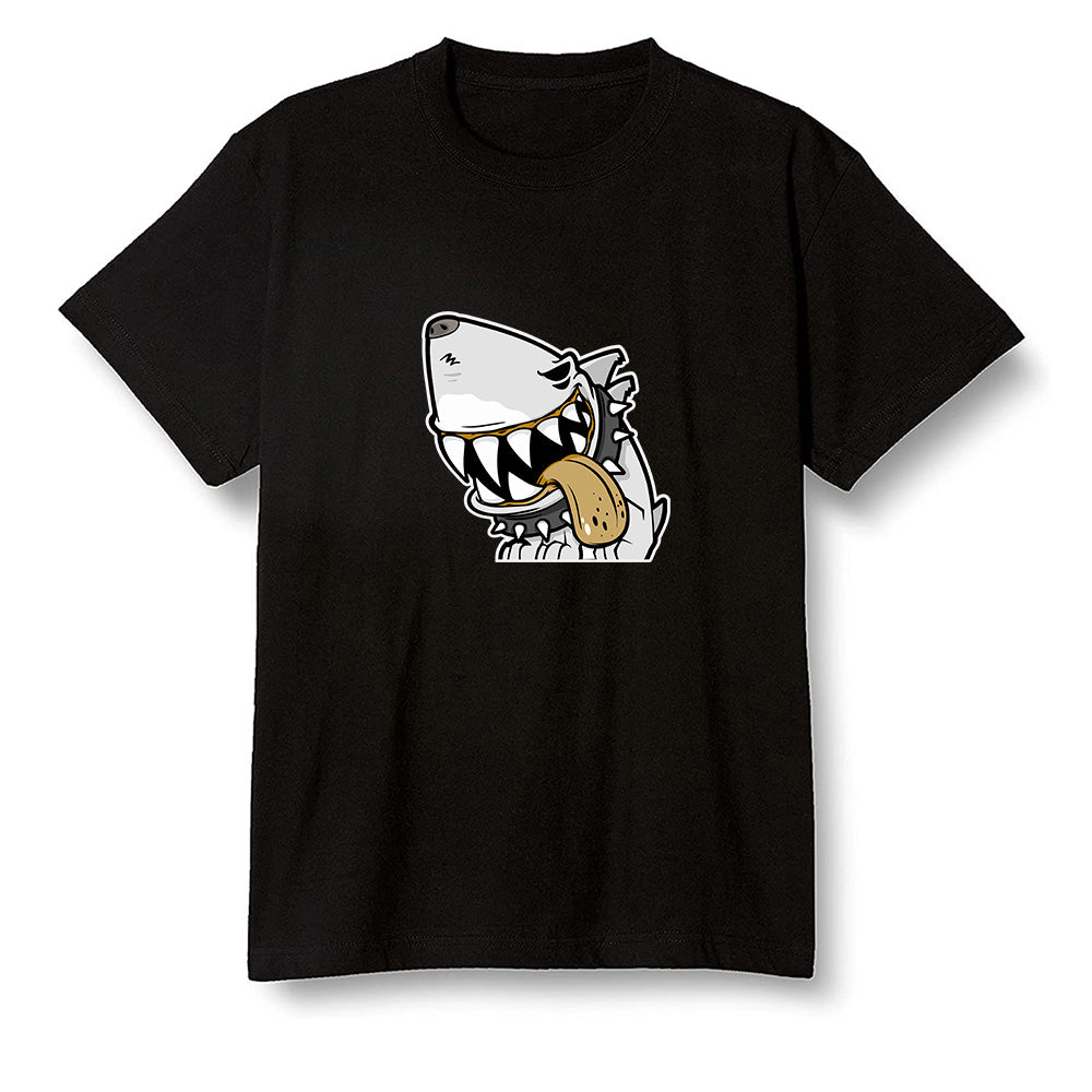 Pop Colour AJ1 Retro High OG Yellow Ochre - Shark dog - Black Men T-shirt
