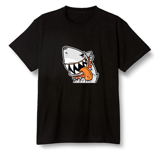 Pop Colour AJ1 Retro High OG Shattered Backboard Away - Shark dog - Black Men T-shirt