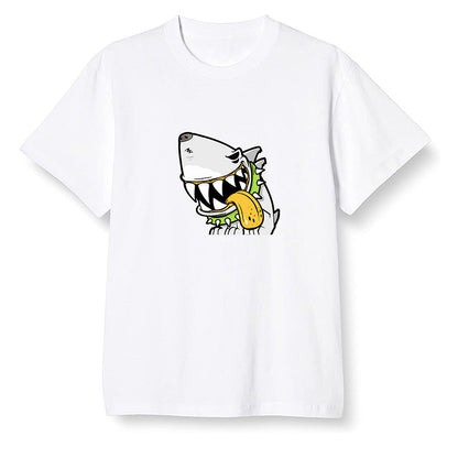 Pop Colour AJ1 Retro High OG Volt Gold - Shark dog - White Men T-shirt