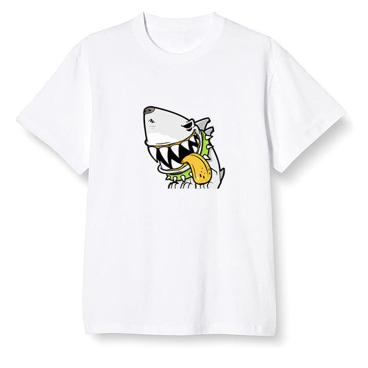 Pop Colour AJ1 Retro High OG Volt Gold - Shark dog - White Men T-shirt