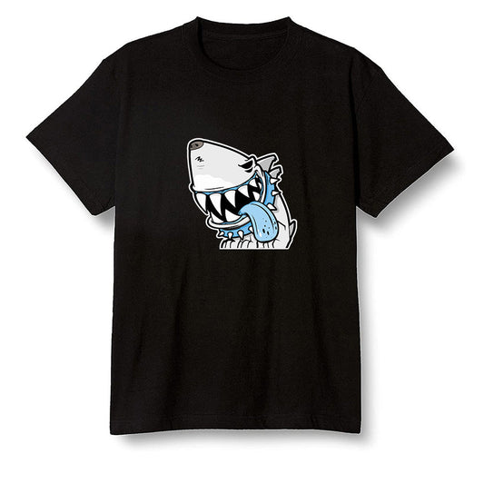 Pop Colour AJ1 Retro High OG University Blue - Shark dog - Black Men T-shirt