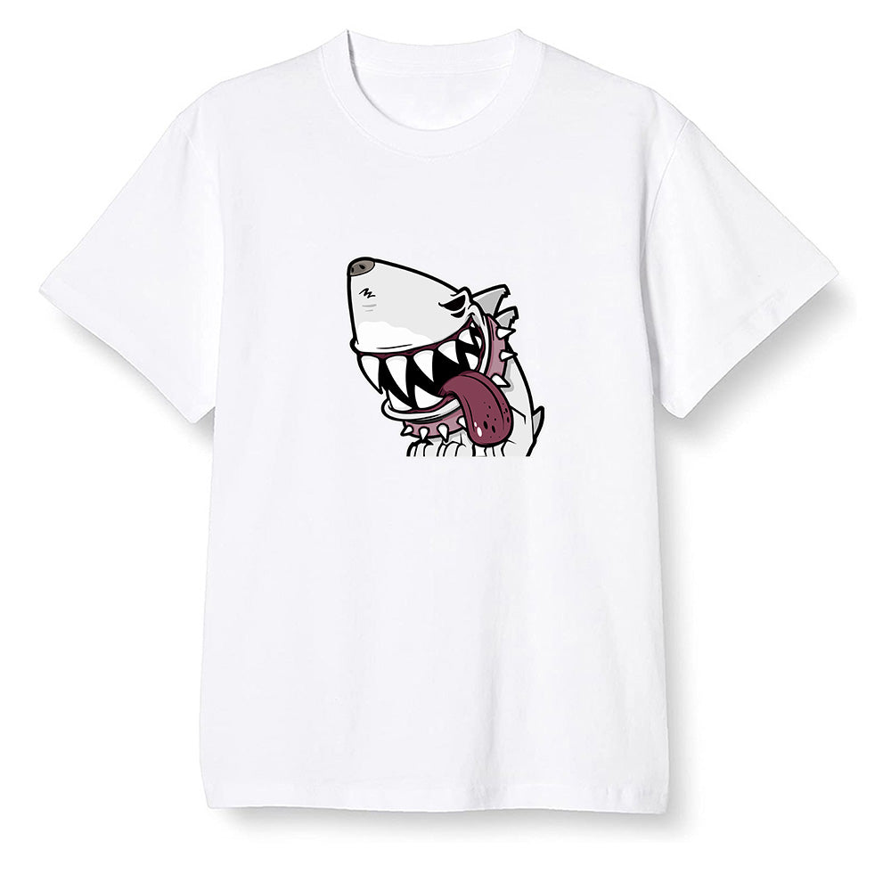 Pop Colour AJ1 Retro High OG Bordeaux - Shark dog - White Men T-shirt