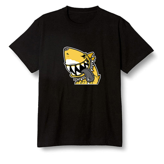 Pop Colour AJ1 Retro High OG Pollen - Shark dog - Black Men T-shirt