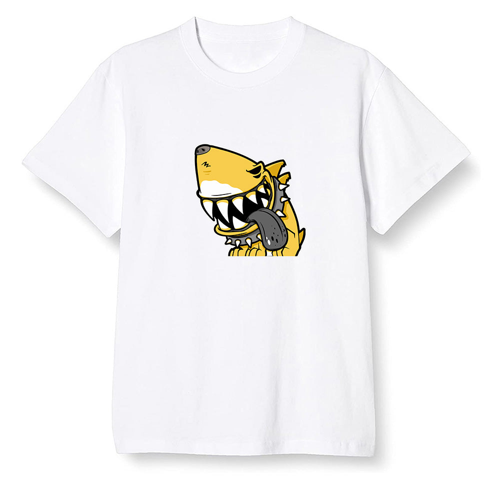 Pop Colour AJ1 Retro High OG Pollen - Shark dog - White Men T-shirt